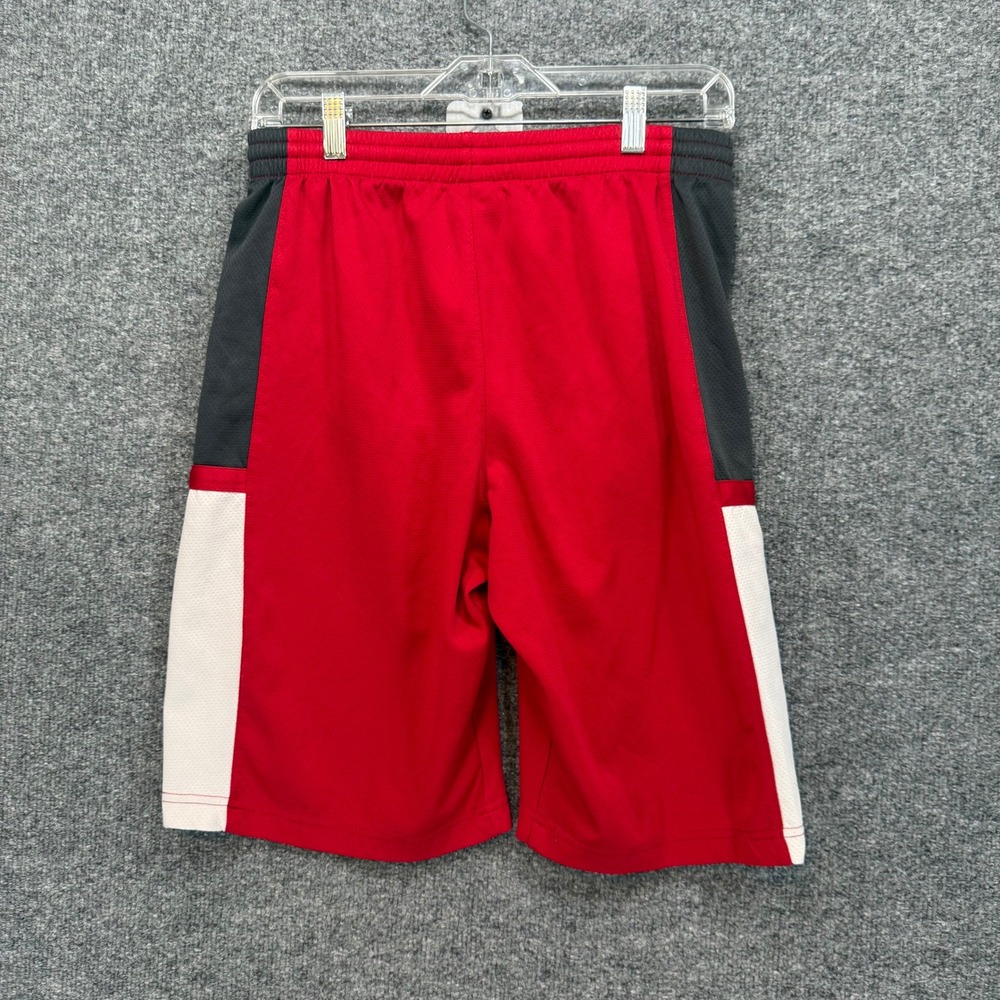 Jordan Basketball Shorts Youth Boys XL Red Mesh Colorblock Athletic Gym Hoops - Picture 6 of 9